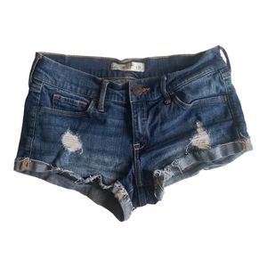 Abercrombie and Fitch Distressed Jean Shorts Womens waist 26, size 2